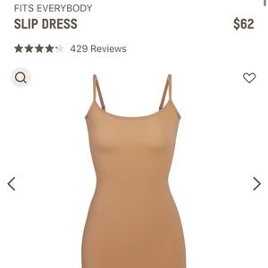 Fits everybody slip dress in color Sienna. Size M